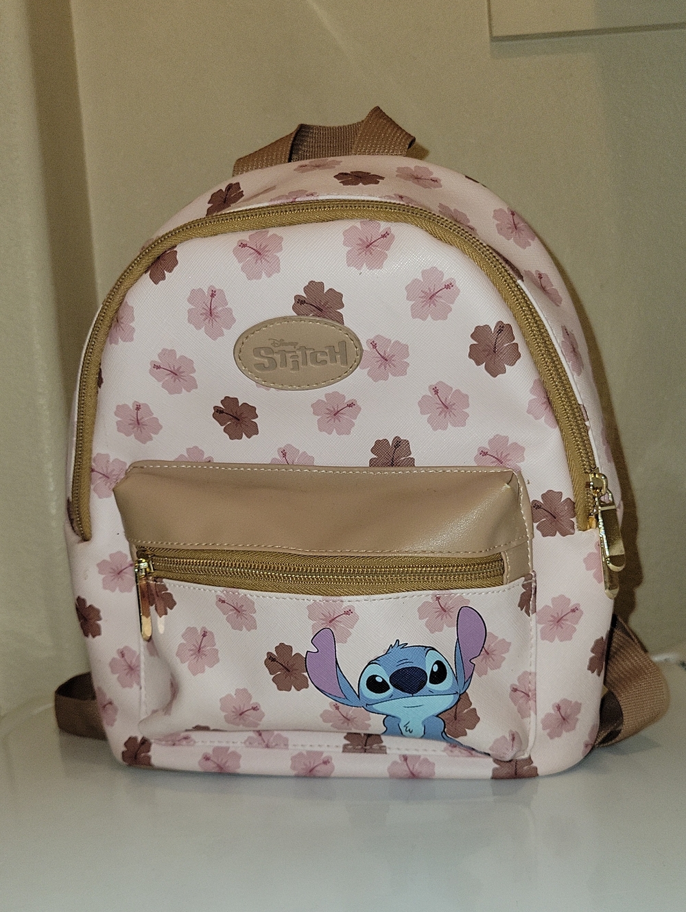 Disney Stitch Floral Mini Backpack